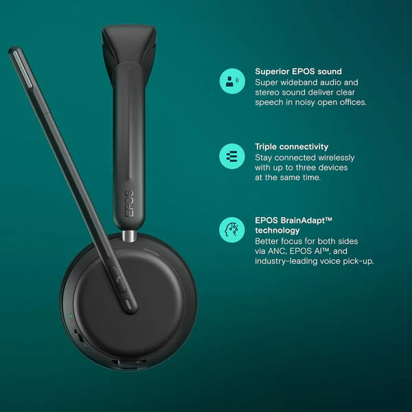 EPOS Impact 1000 Single Speaker Noise Canceling Headset With Mic Teams