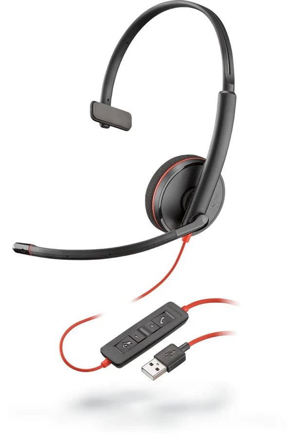 Poly Blackwire 3210 Wired USB Headset USB-A