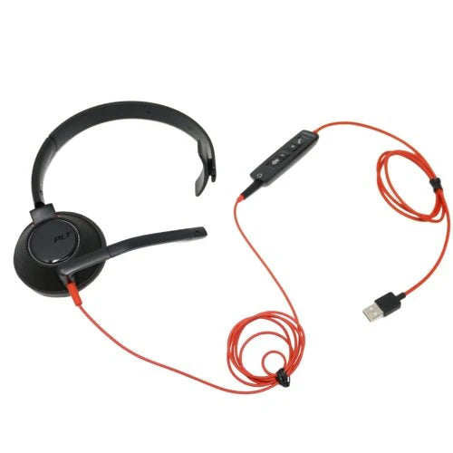 Poly Blackwire 5210 Single Speaker USB Headset + 3.5mm - 8X230AA