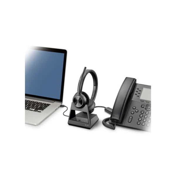 Poly Savi 7320 Wireless Office UC Headset System - 7S429AA#ABA