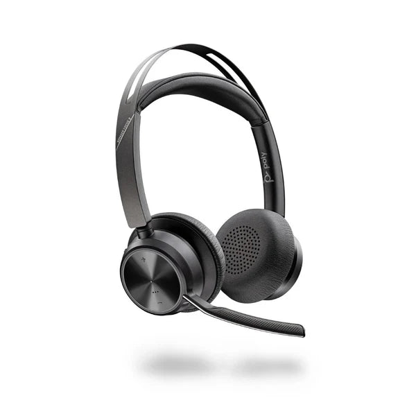 Poly Voyager Focus 2 UC | Professional Noise Cancelling Headset USB-A with Stand