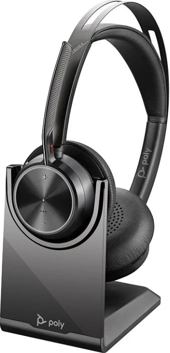 Poly Voyager Focus 2 UC | Professional Noise Cancelling Headset USB-A with Stand