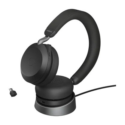 Evolve2 75 USB-C, UC Stereo, Stand, Black