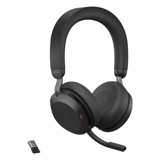 Evolve2 75-USB-A, MS Stereo, Black