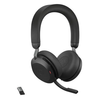 Evolve2 75-USB-A, MS Stereo, Black