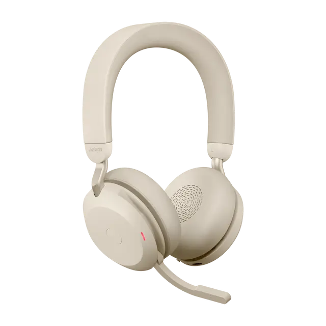 Evolve2 75-USB-A, MS Stereo, Beige