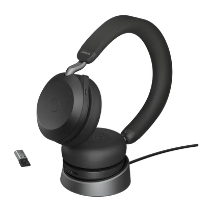 Evolve2 75-USB-A, UC Stereo, Stand, Black