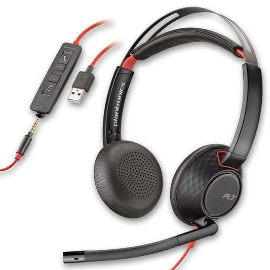 Poly Blackwire 5220 Dual Speaker With USB and 3.5mm - 8X231AA