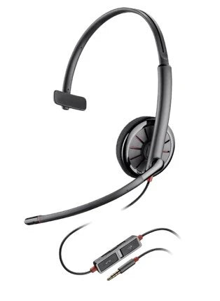 Poly Blackwire C215 Single Speaker Headset With 3.5mm Connection